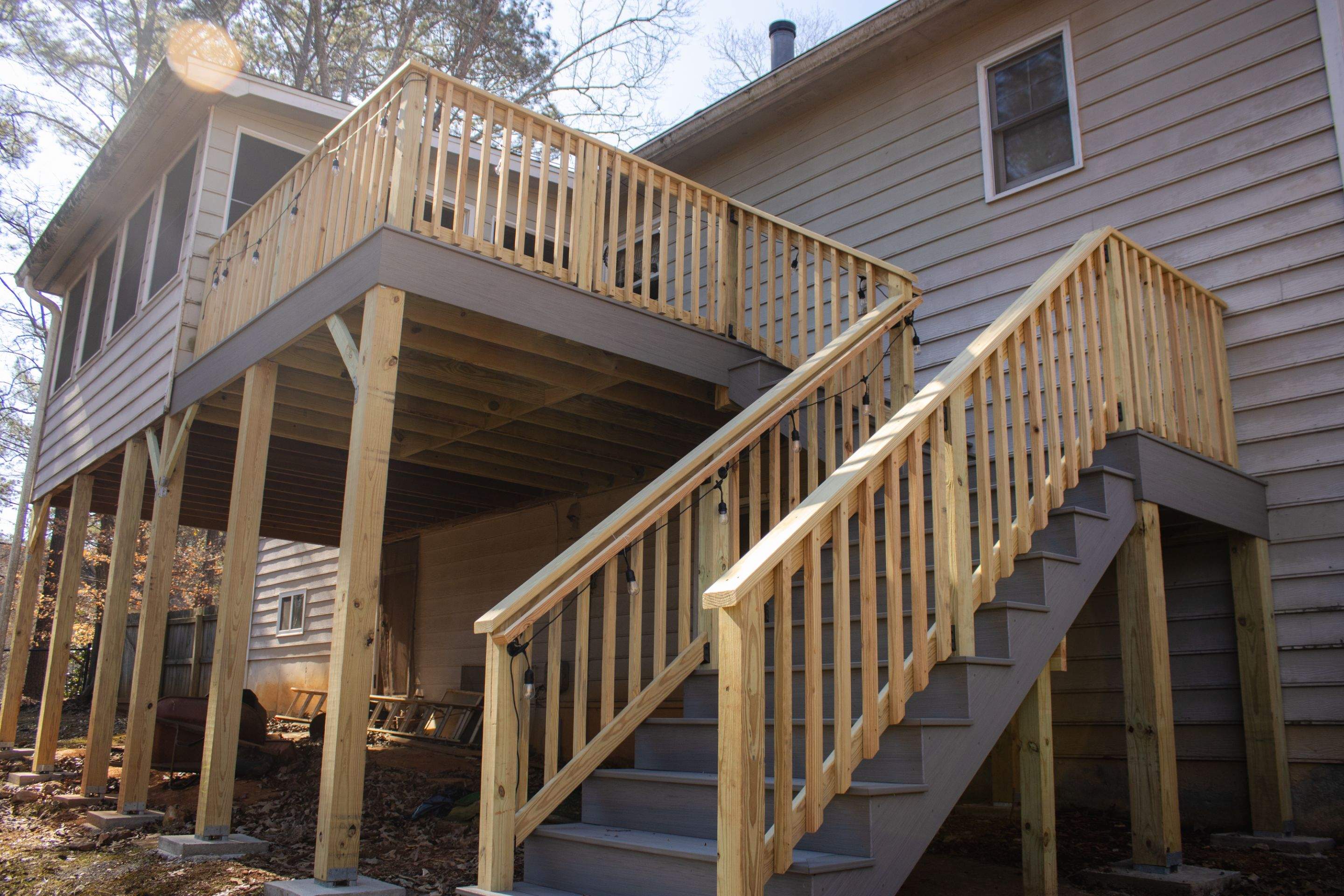 Deck Installation using Deckorators Summit Series Decking by Nelson Exteriors 