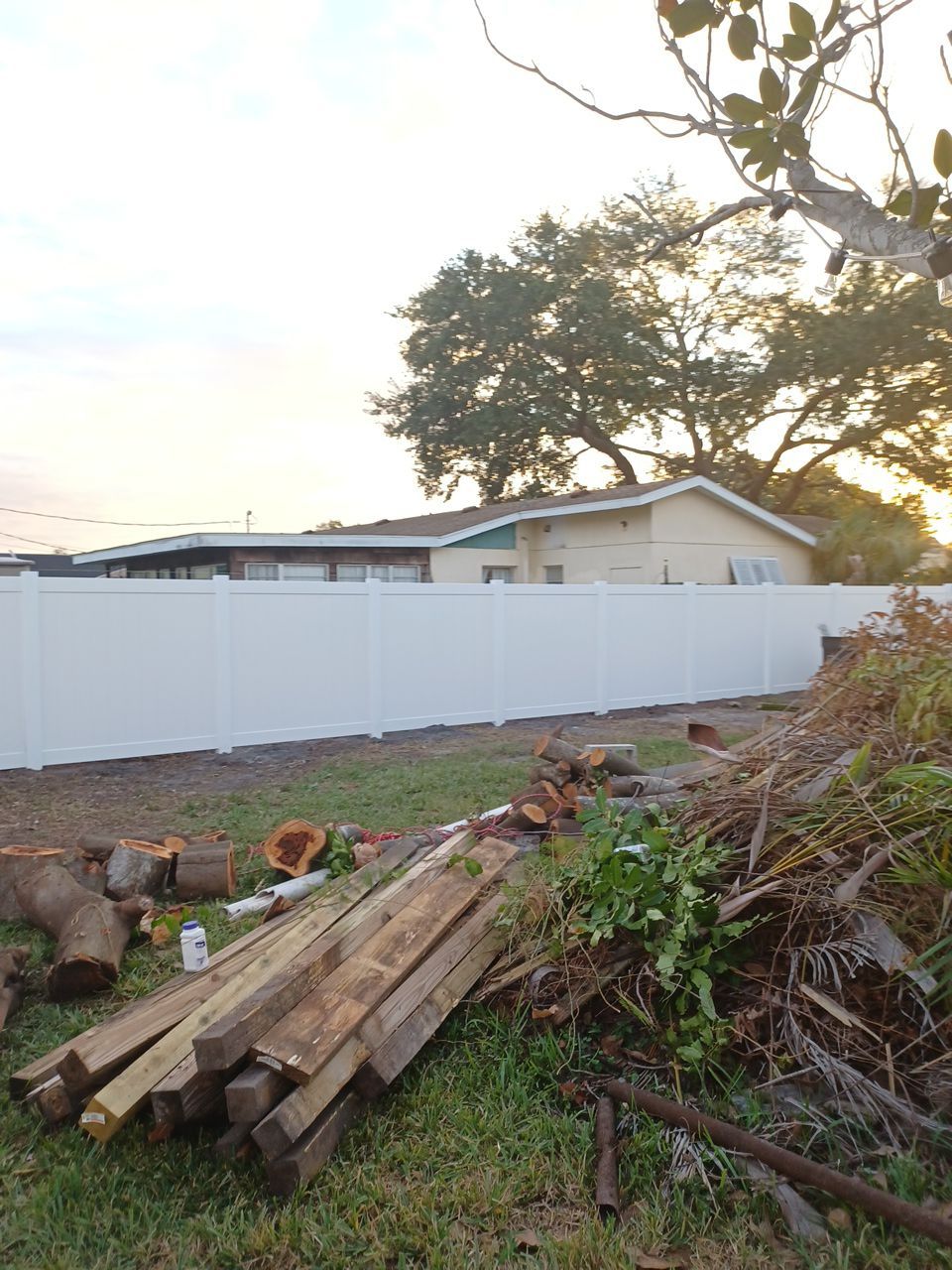 Bradenton, FL 6 ft. Tall White Vinyl Privacy Fence  by Asap fence and gates, LLC