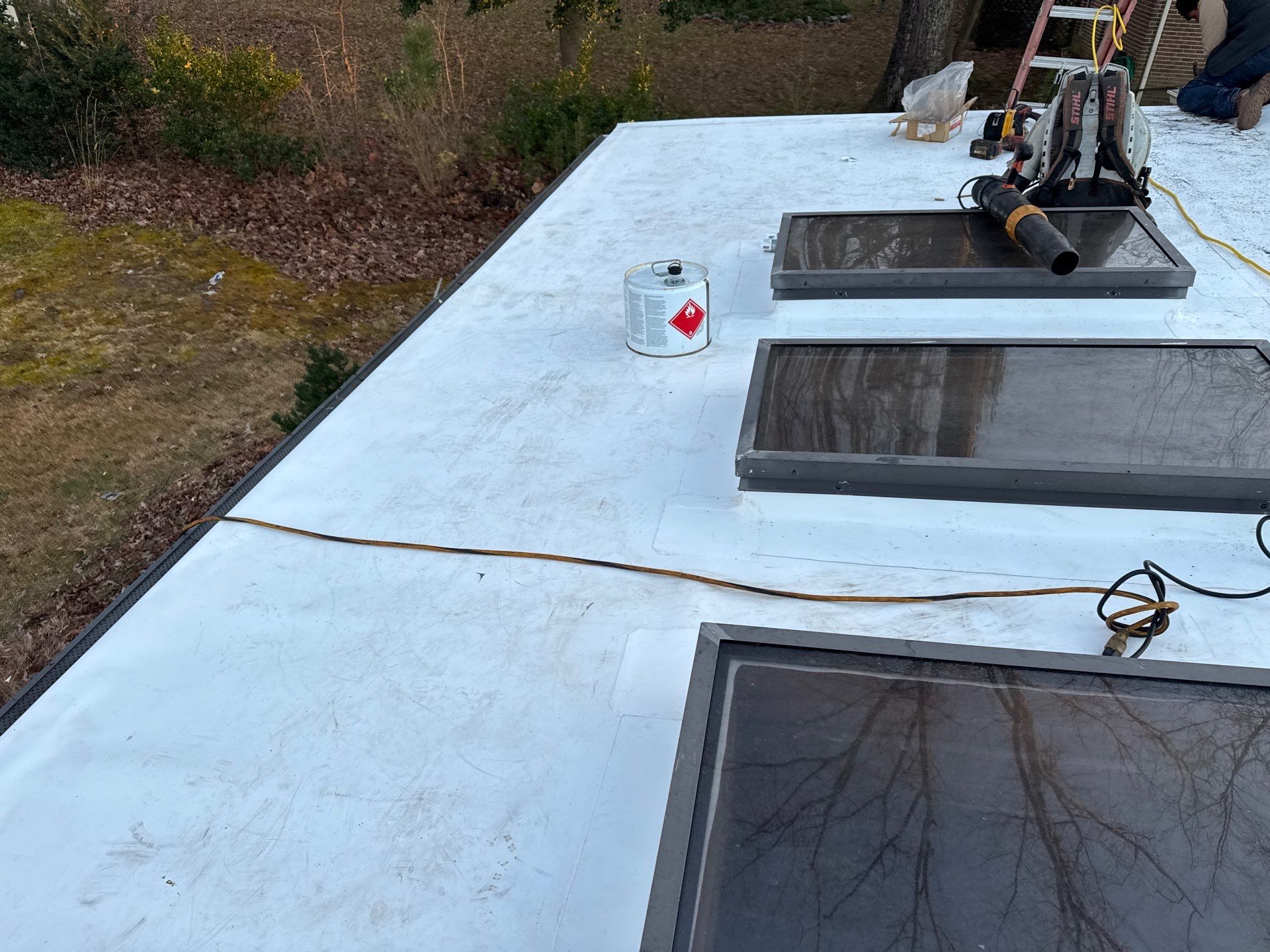 TPO Flat Roof Installation in Chester by Cade Construction