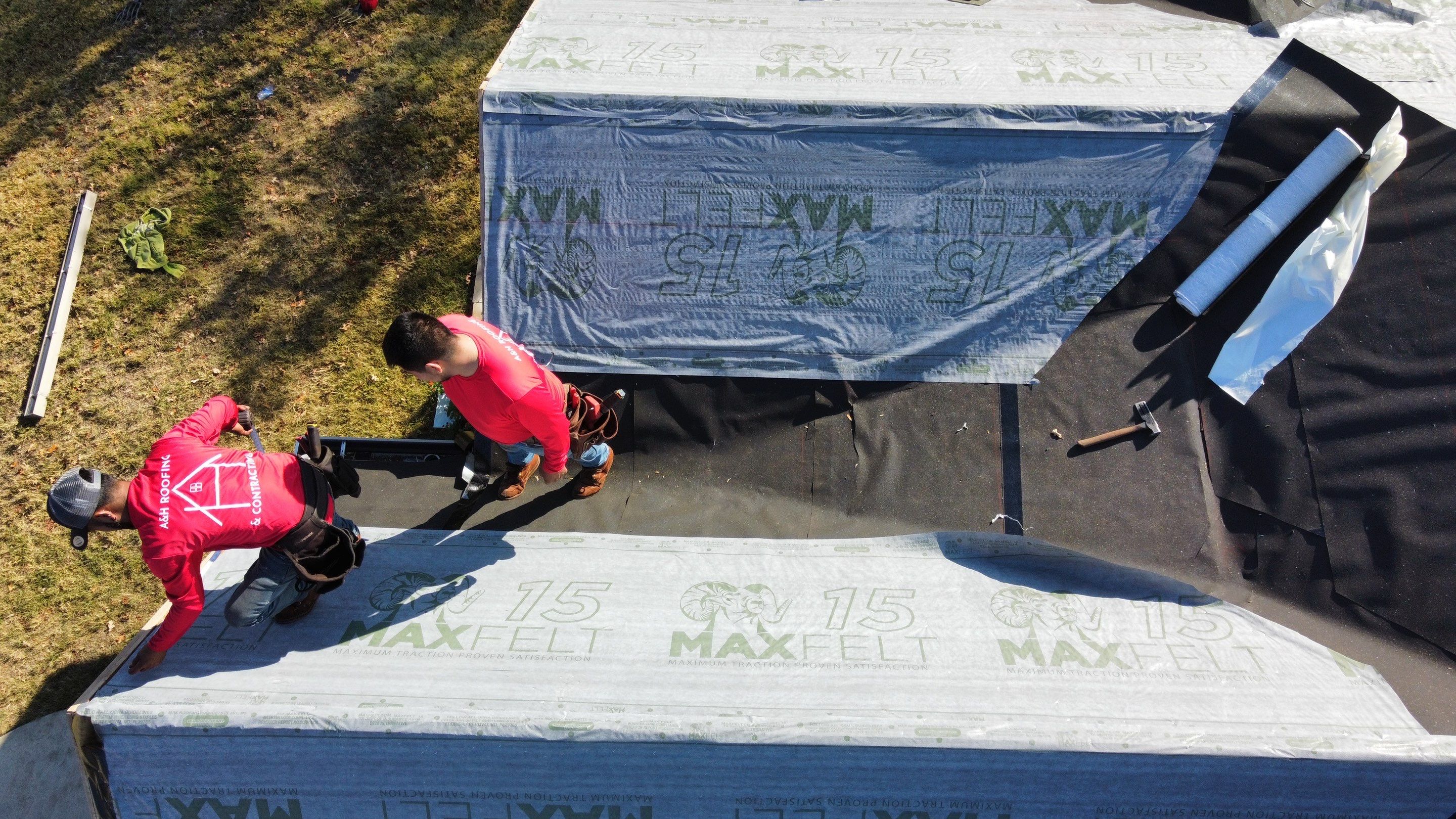 Residential Roofing Installation using GAF Natural Shadow  by A & H Roofing and Contracting