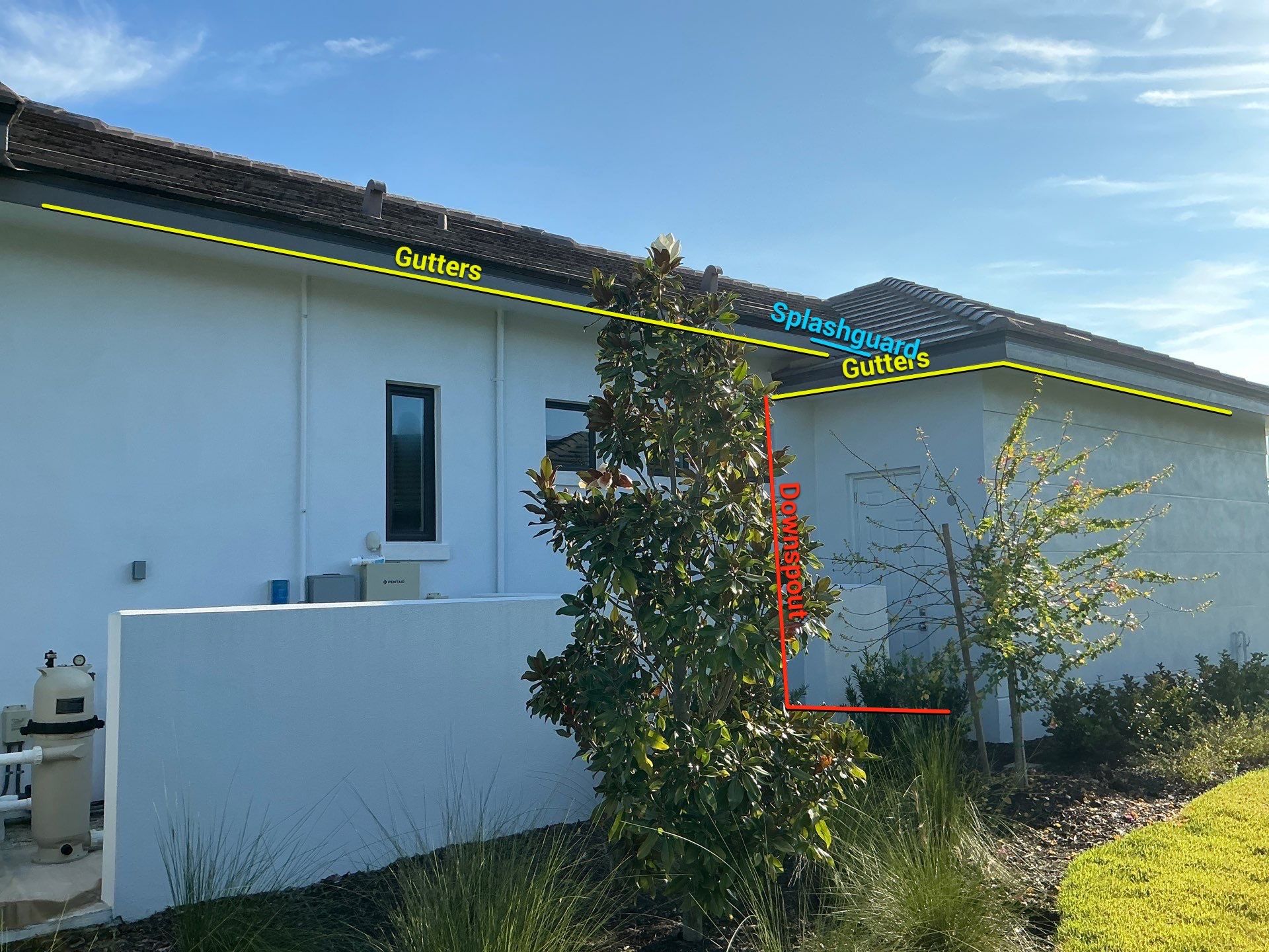 Bronze K-Style Gutters for Homes in Parrish FL by Gutter Professors