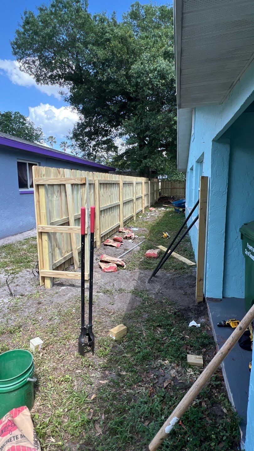 Sarasota, FL 6ft. Tall Treated Board on Board Privacy Fence  by Asap fence and gates, LLC