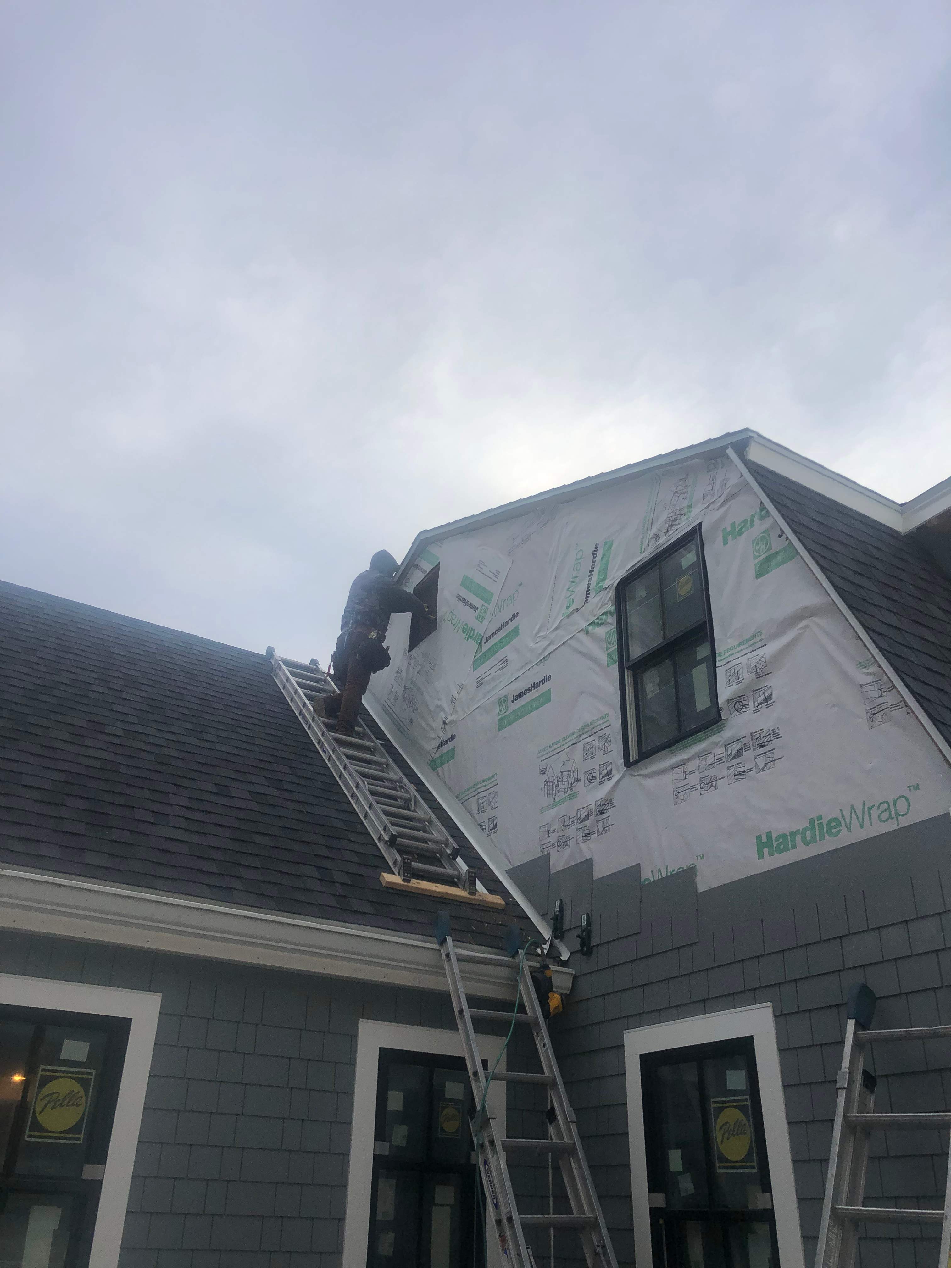 Siding Installation using James Hardie by UBrothers Construction