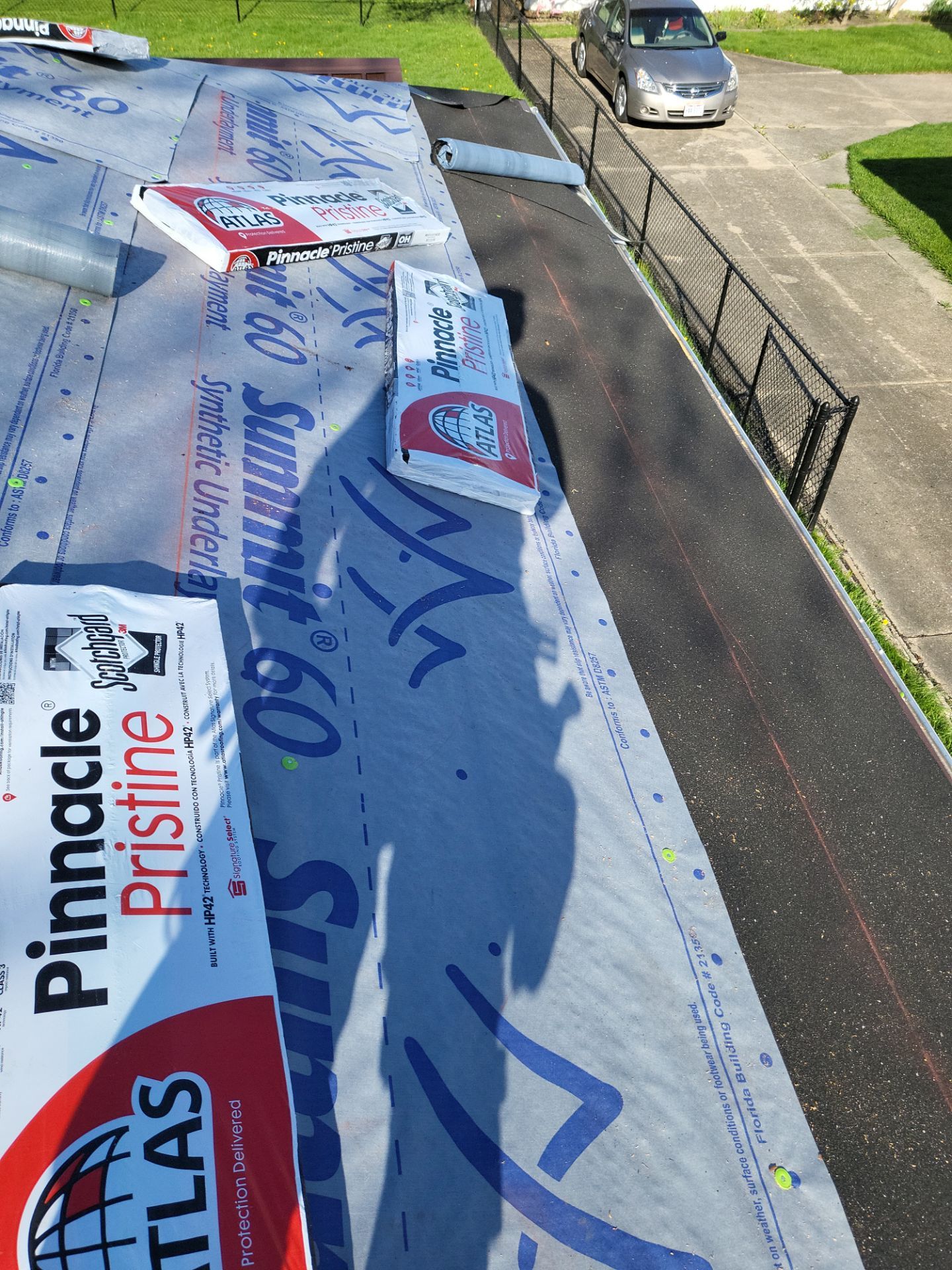 Atlas Pinnacle, Color, Weathered Wood, Drip Edge, Royal Brown by Eagle Eye Roofing