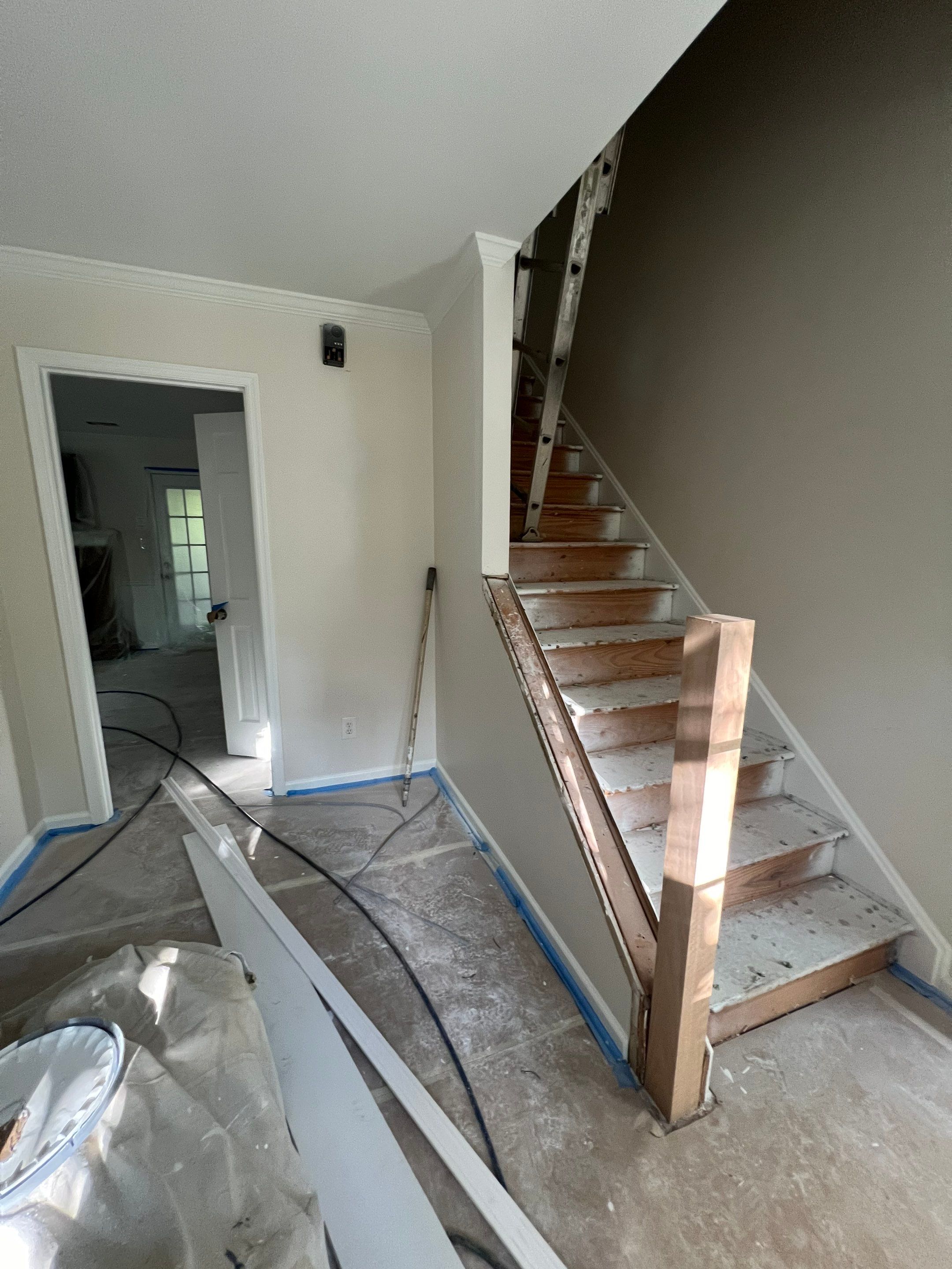 Dark Hardwood Floor Installation and Interior Painting in Marietta by Swift Home Renovations