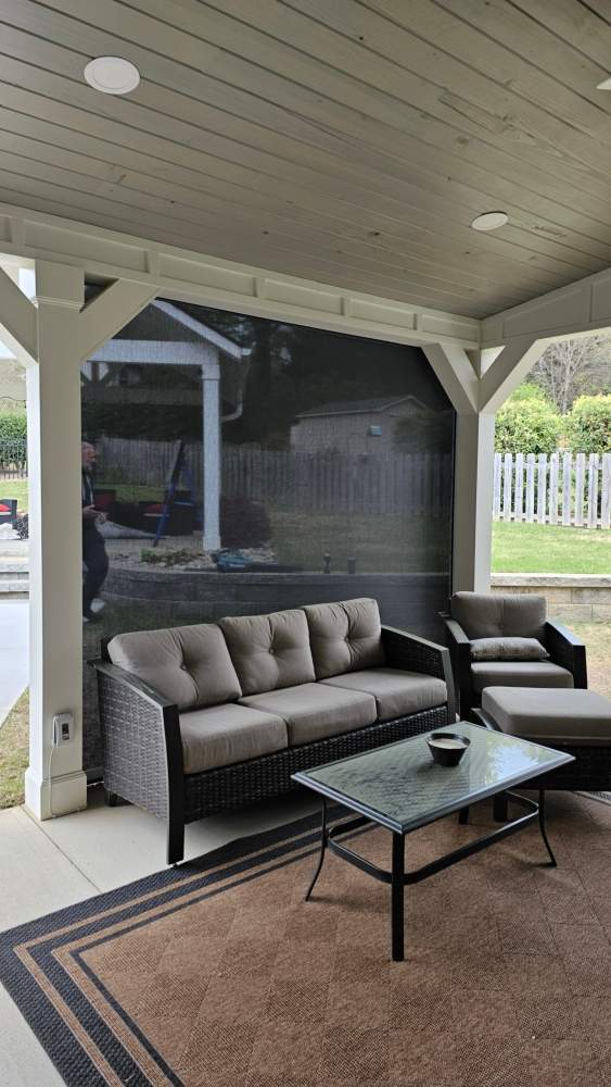 Patio Shades and Interior shade by Southern Traditions Window Fashions