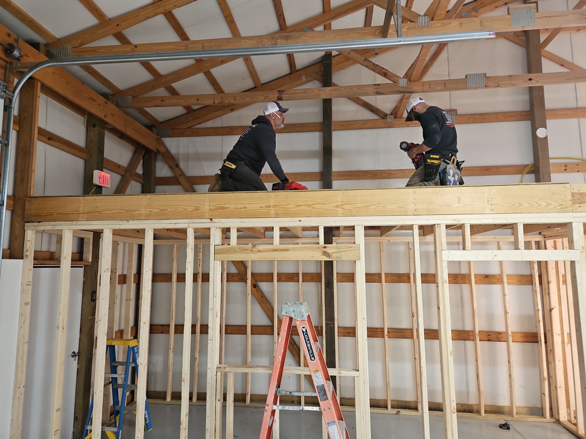 Warehouse Office & Storage Build by A Step Above Handy LLC 