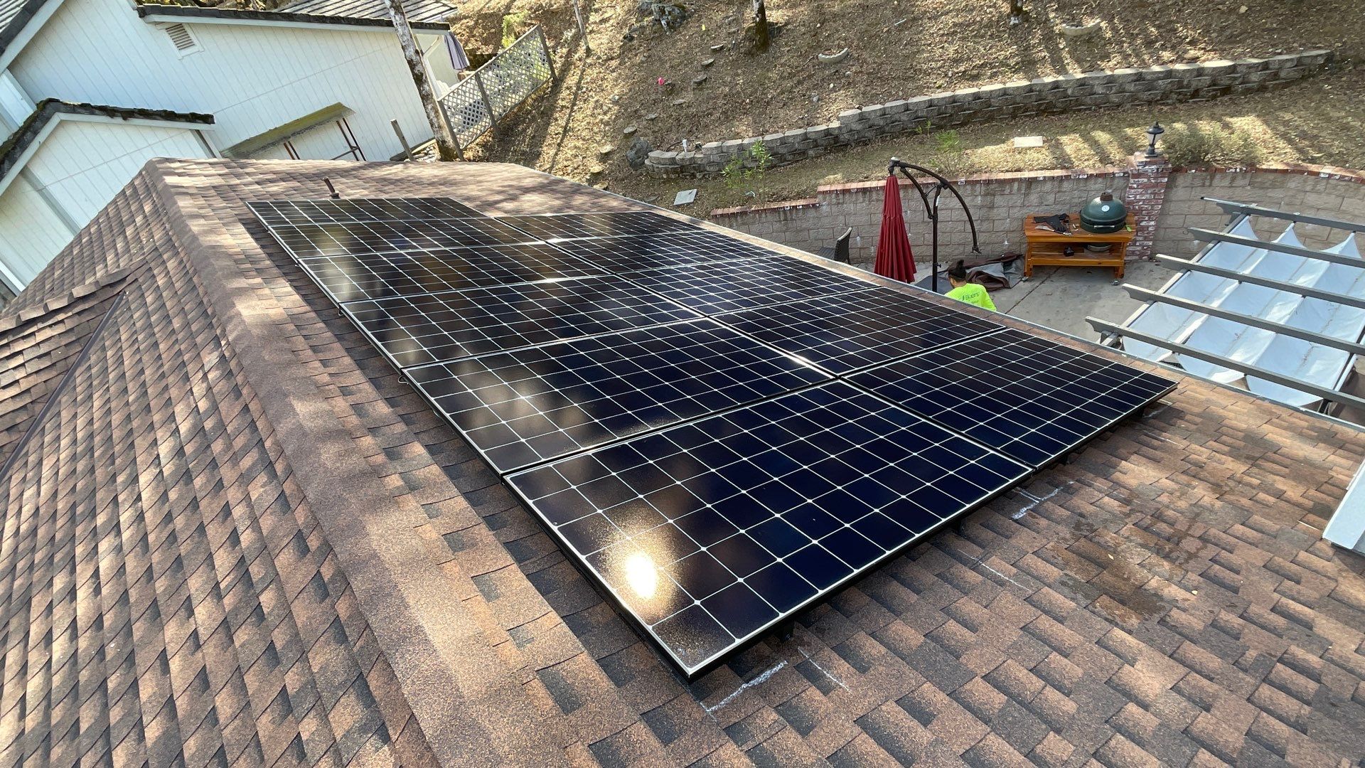 Solar Panel Installation using Solar Panels by Byers Enterprises 