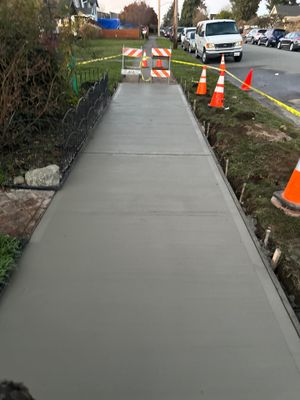 Opal Blue | Concrete Sidewalk