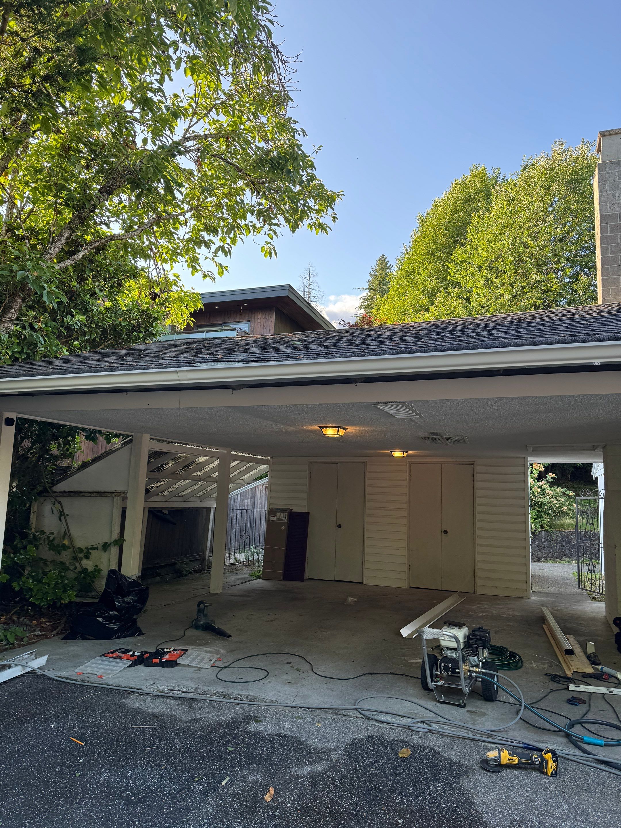 Repair Damaged Gutter & Power Wash House Siding by YVR Construction Group