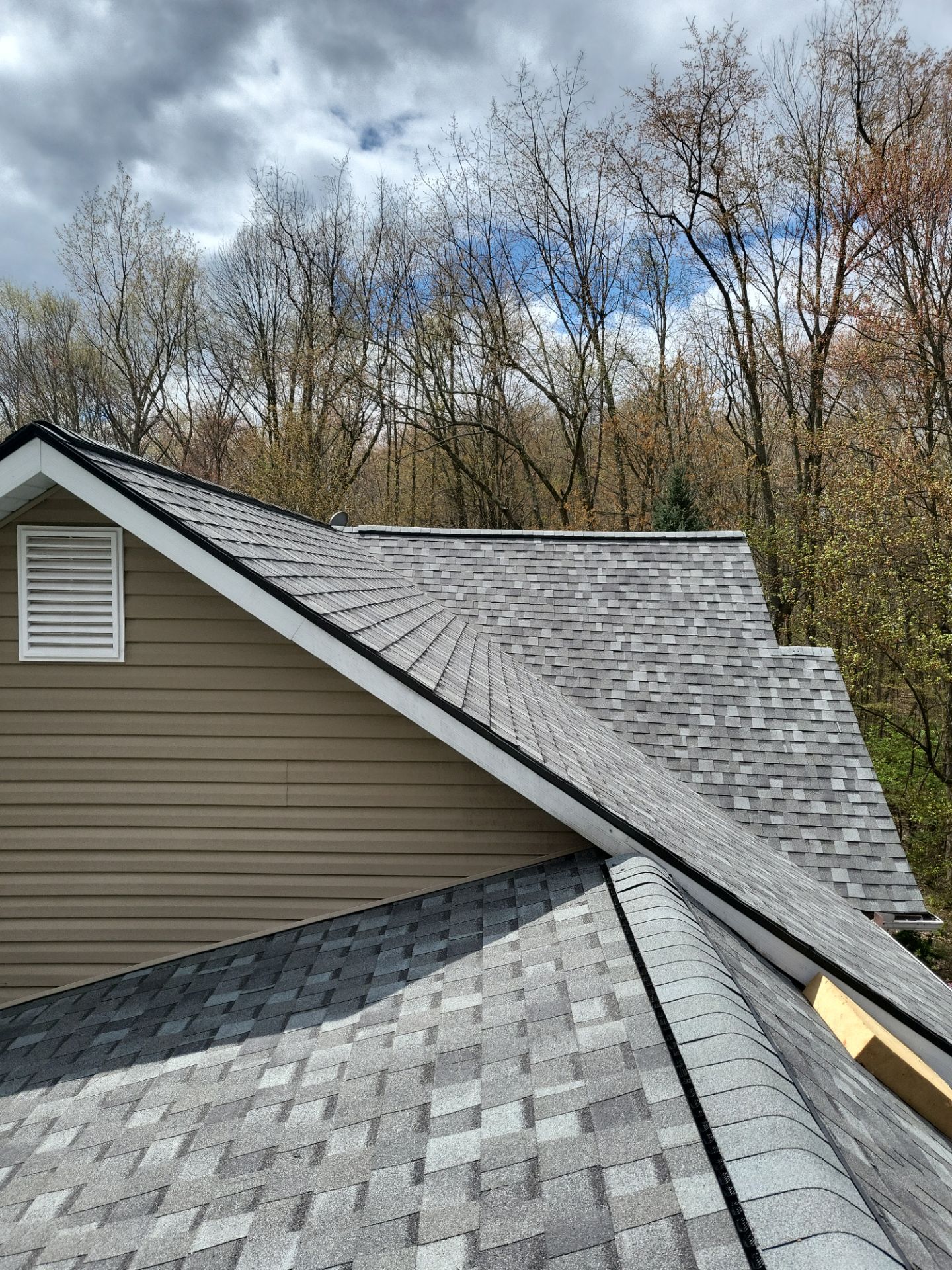 Atlas Pinnacle, Color, Coastal Granite, Drip Edge, Color, Black by Eagle Eye Roofing
