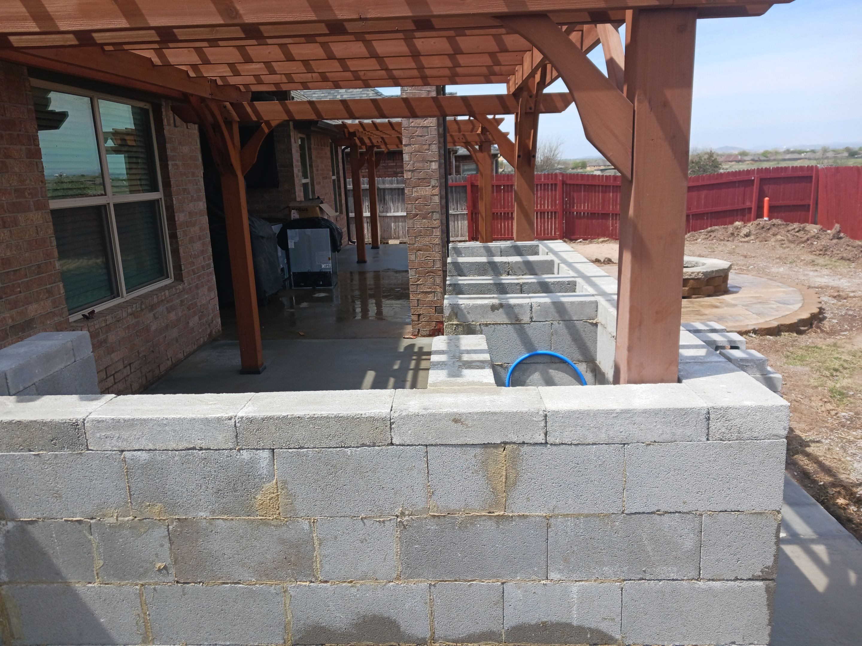 Outdoor kitchen by Clays Services Inc