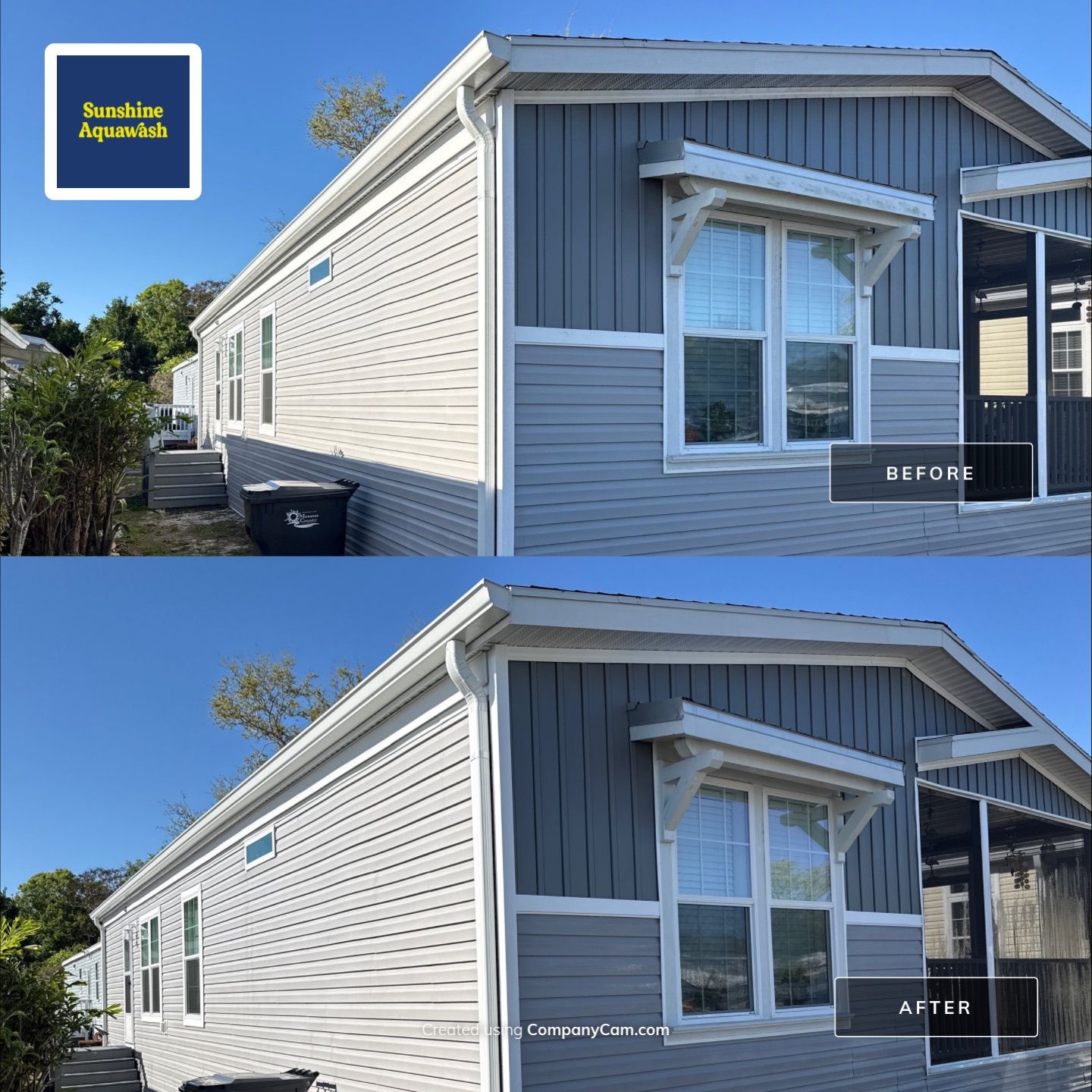 On-the-Spot Mobile Home House Wash in Terra Ceia, FL | Fisherman’s Cove RV Resort by Sunshine AquaWash