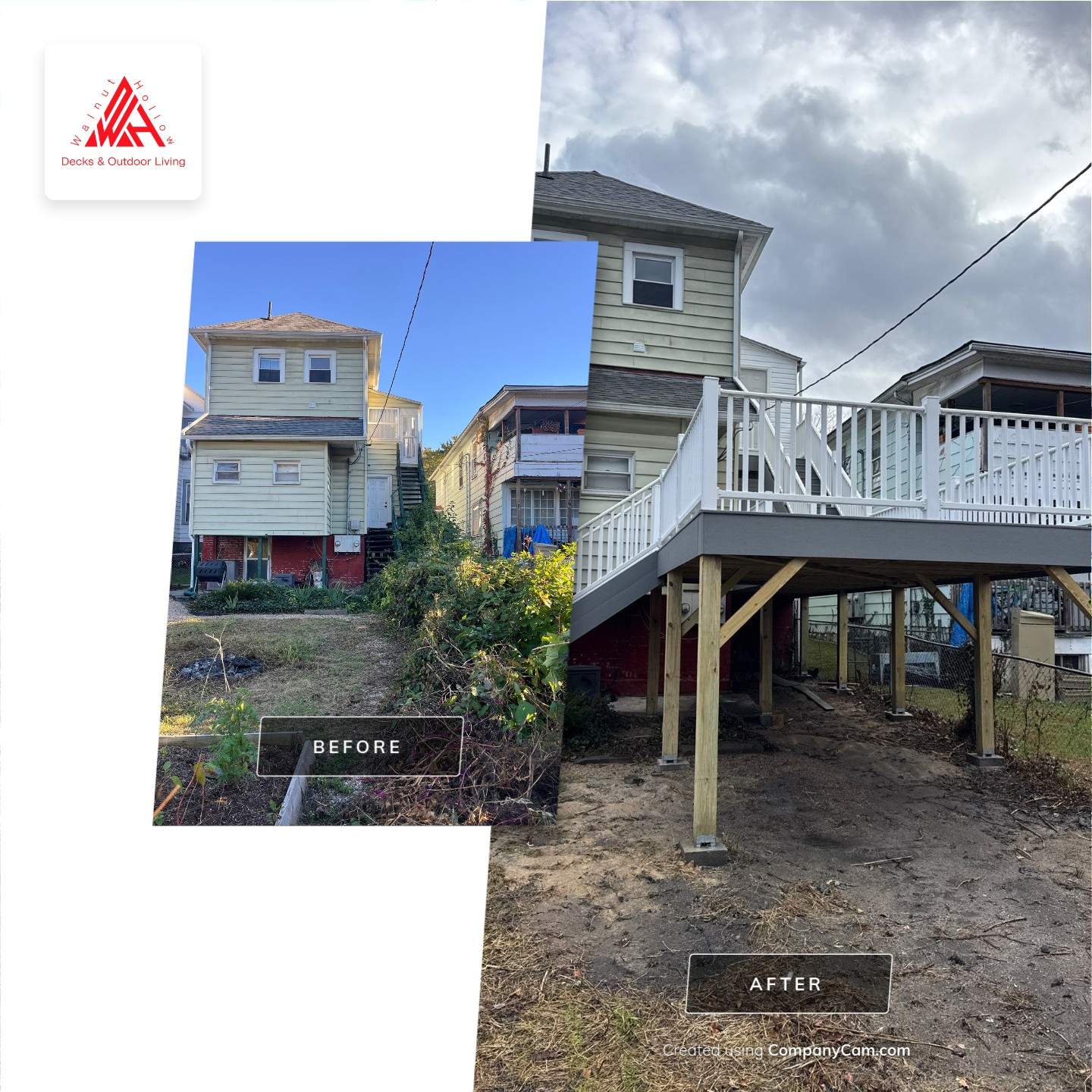 TimberTech Composite Deck and Vinyl Railing Replacement in Hinton by Walnut Hollow Decks & Outdoor Living