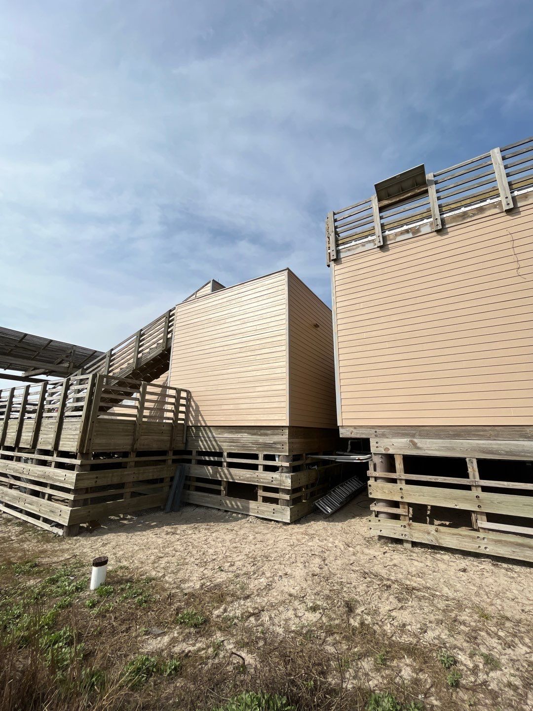 Padre Island National Seashore Malaquite Visitor Center Exterior remodel by Bayfront Roofing and Construction