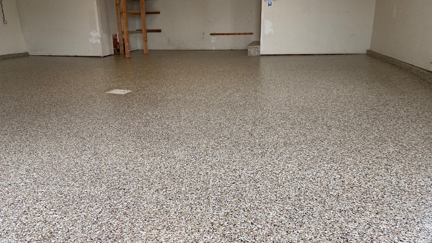 Tom B. gets a new garage floor in Riverbed by Banner Garage