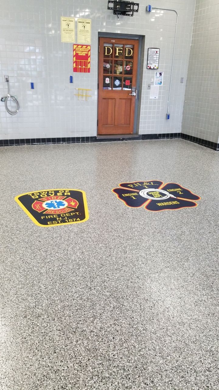 Dover Firehouse with their new Smoke Floor! by Spectrum Painting, LLC