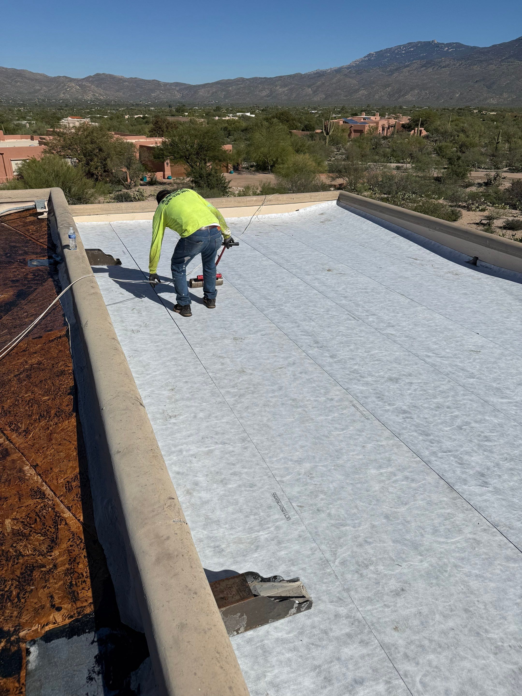 Low- Slope Re-Roof: Tucson Eastside by West Coast Roofing AZ