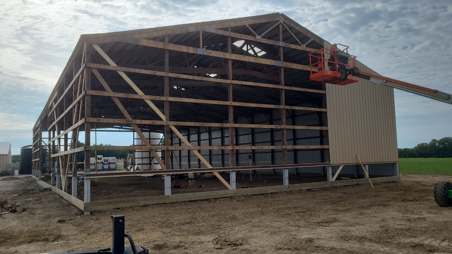 Raise post frame building by Dagny Builders