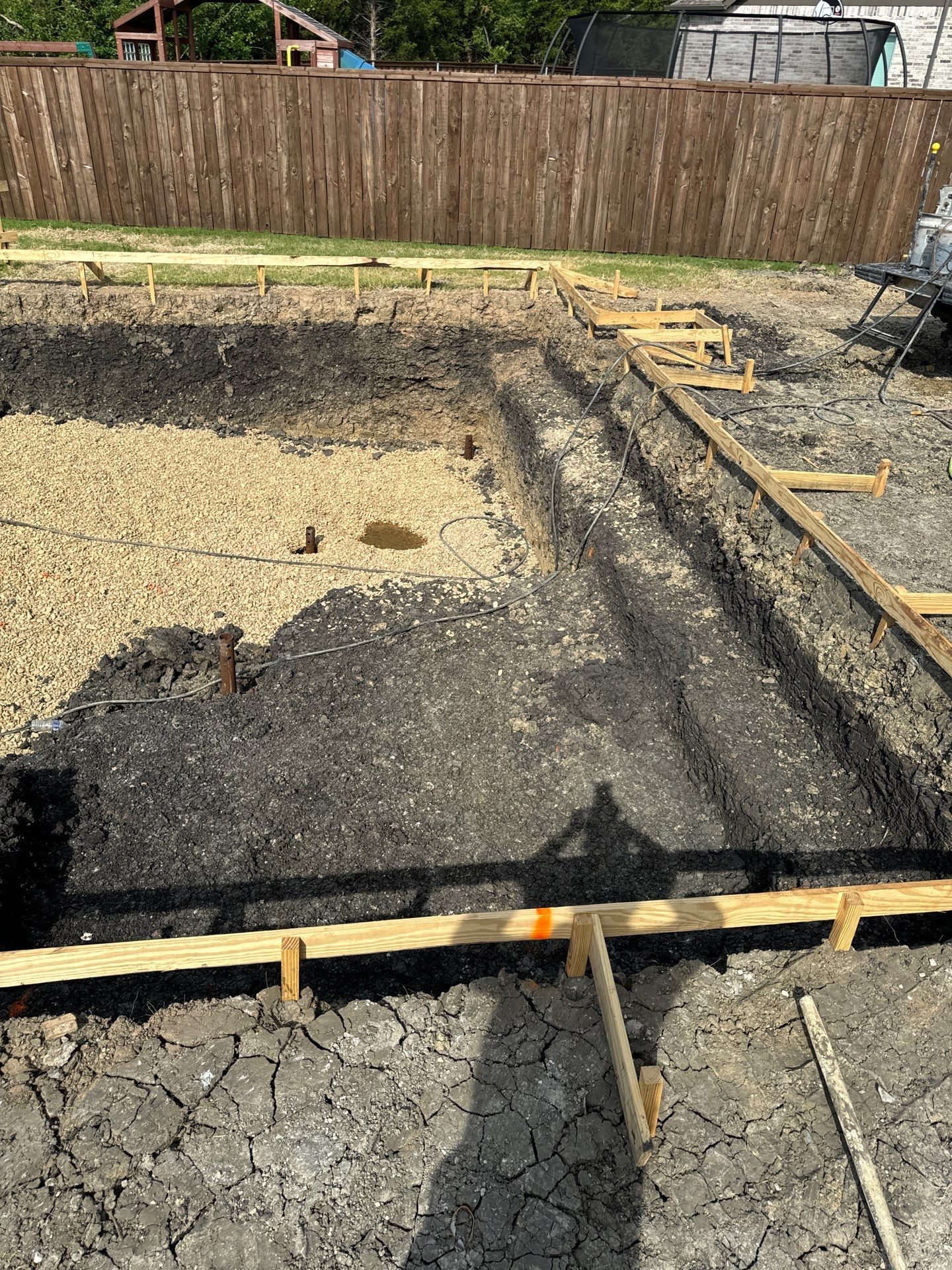 Modern Geometric Spool with Turf-Strip Decking by Pinnacle Pools and Spas - DFW