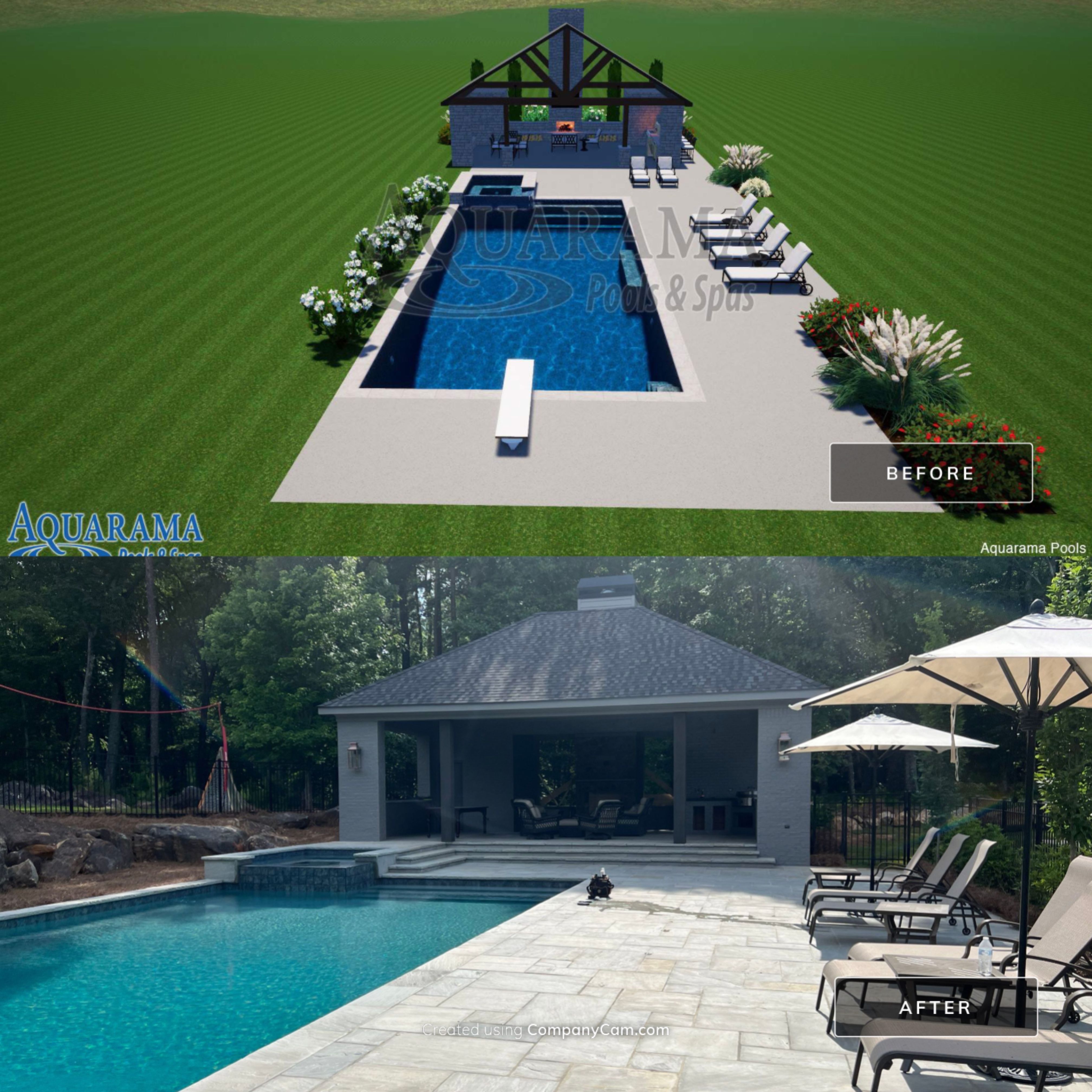 Project in Marietta by Aquarama Pools and Spas