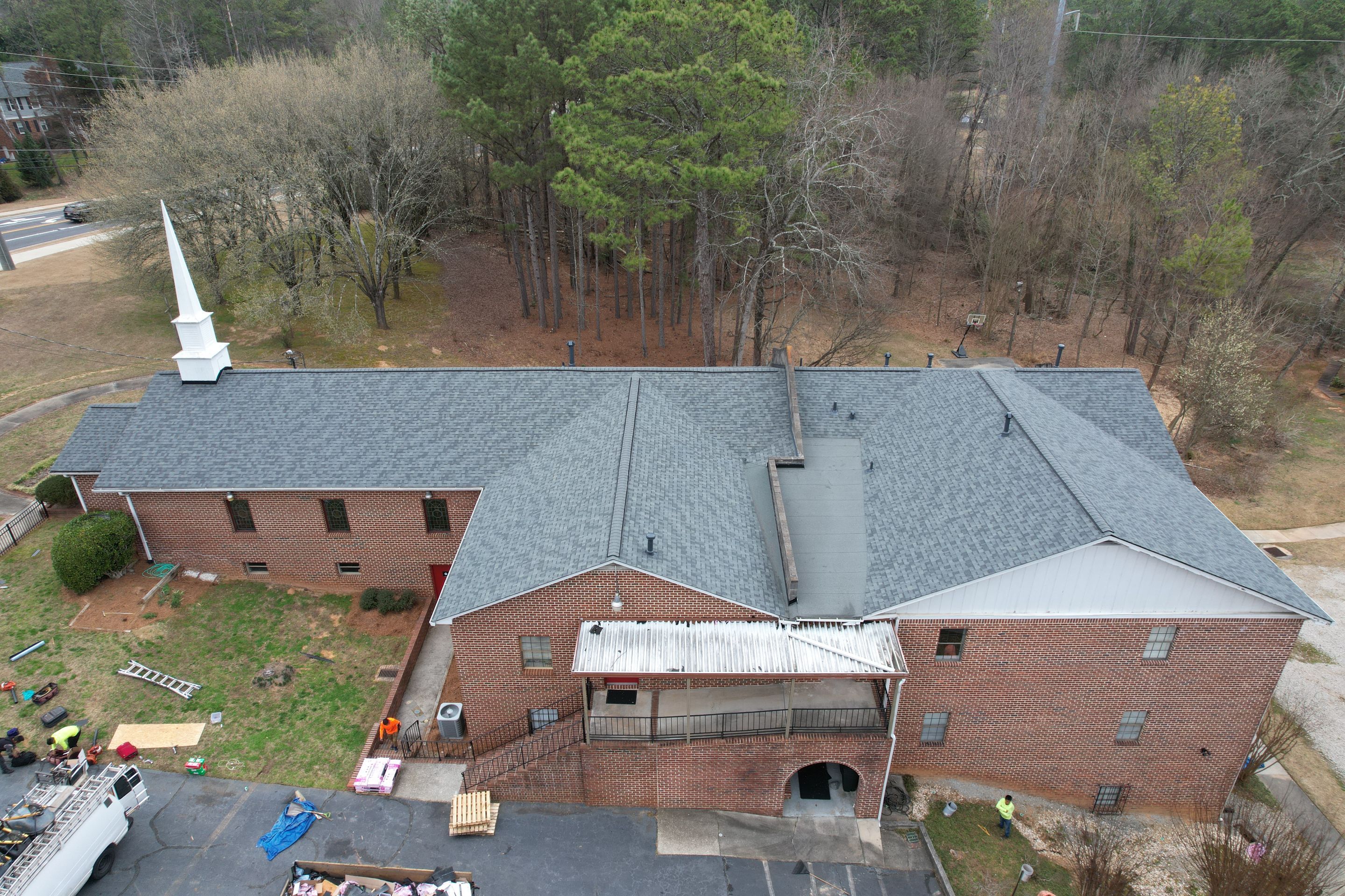 Church Roof Replacement using Owens Corning by Inspector Roofing and Restoration