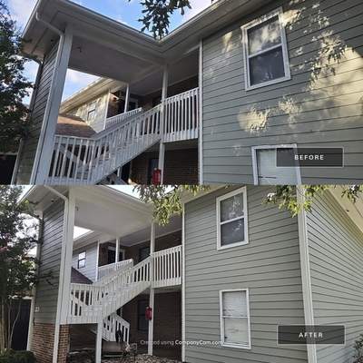 Apartment wash using cleaner