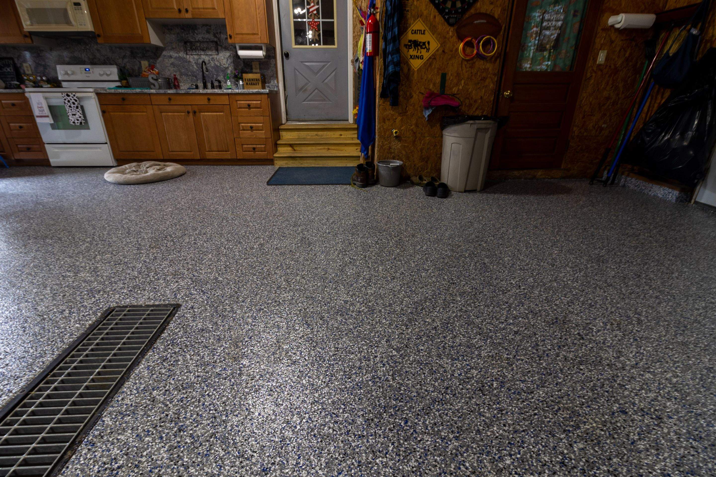 Garage Floor using Galaxy Blue by Your1DayFloor.com