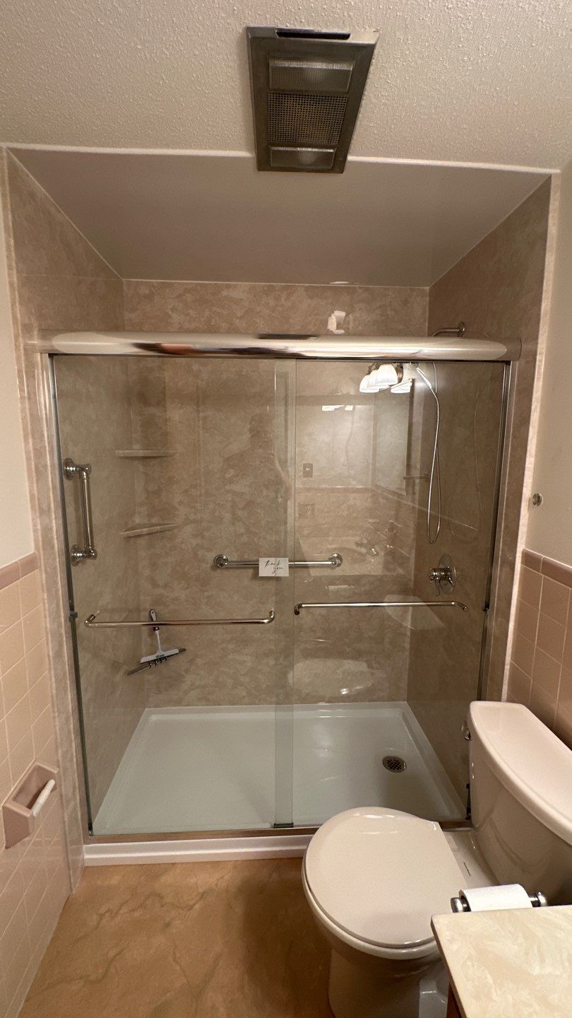 Tub to Walk-In Shower Installation in Agawam, MA by Yankee Home Improvement