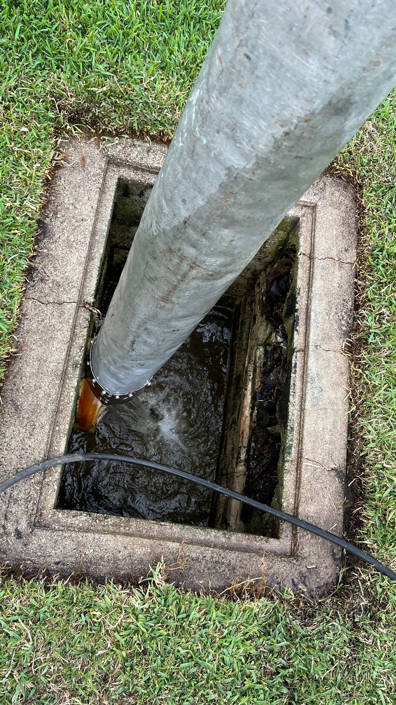Naples Private Airport Community Catch Basin Cleaning by APS Power & Water