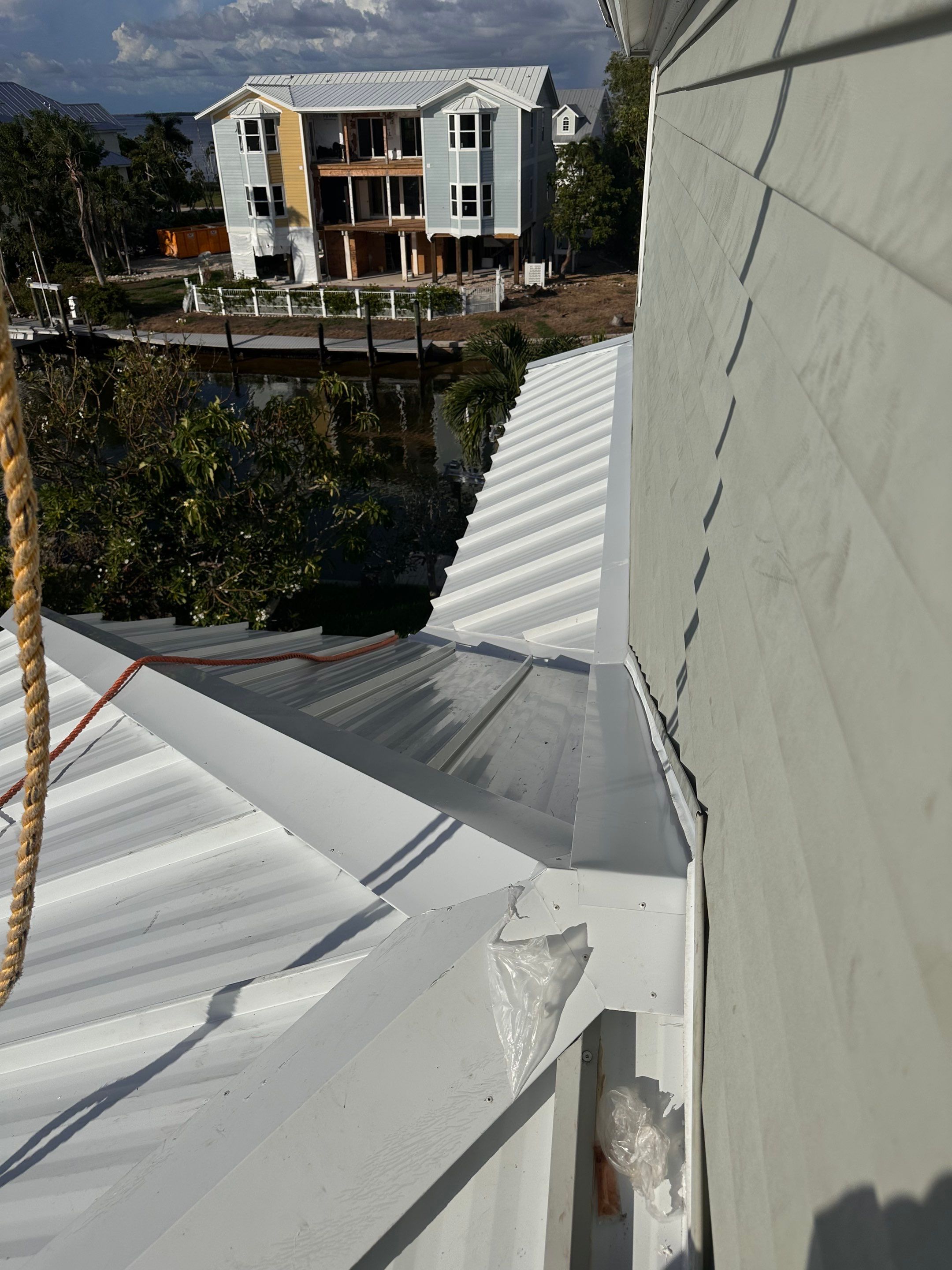 Sanibel Island Standing Seam Roof Replacement by Four Peaks Roofing