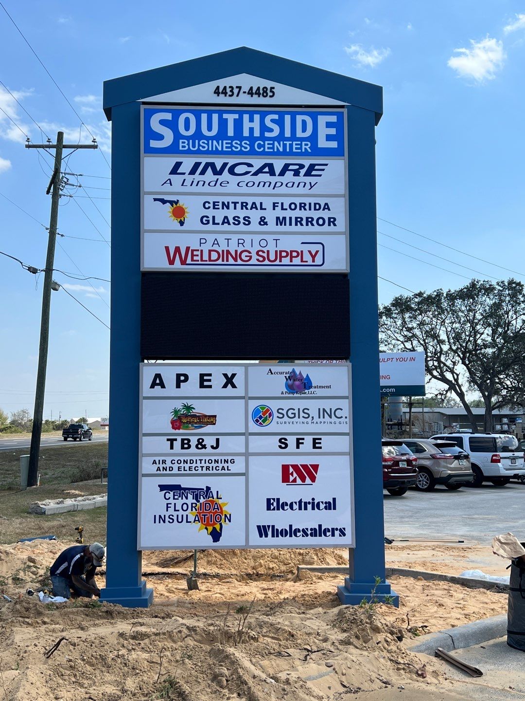 Pylon Sign for Southside Business Center by SignCrafters