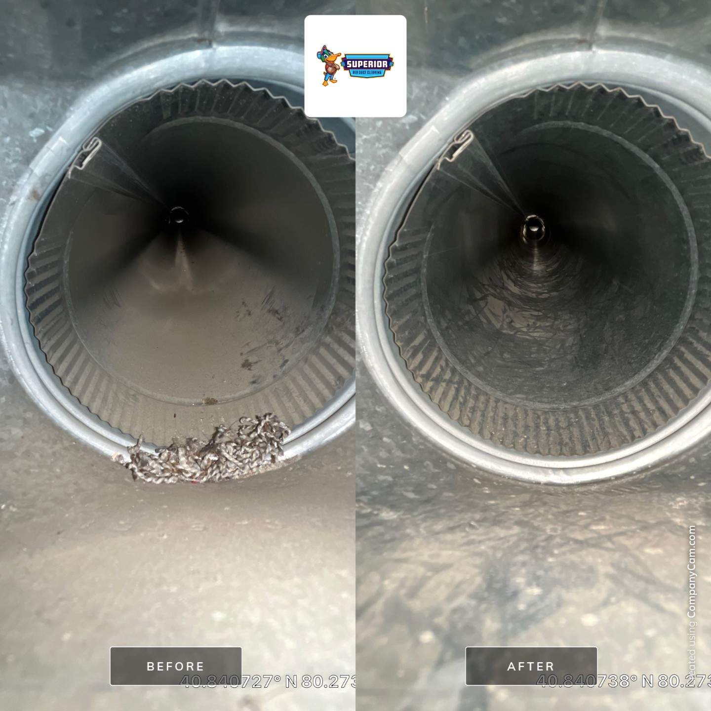 Air Duct Cleaning With a Vacuum Truck in Ellwood City, PA by Superior Air Duct Cleaning