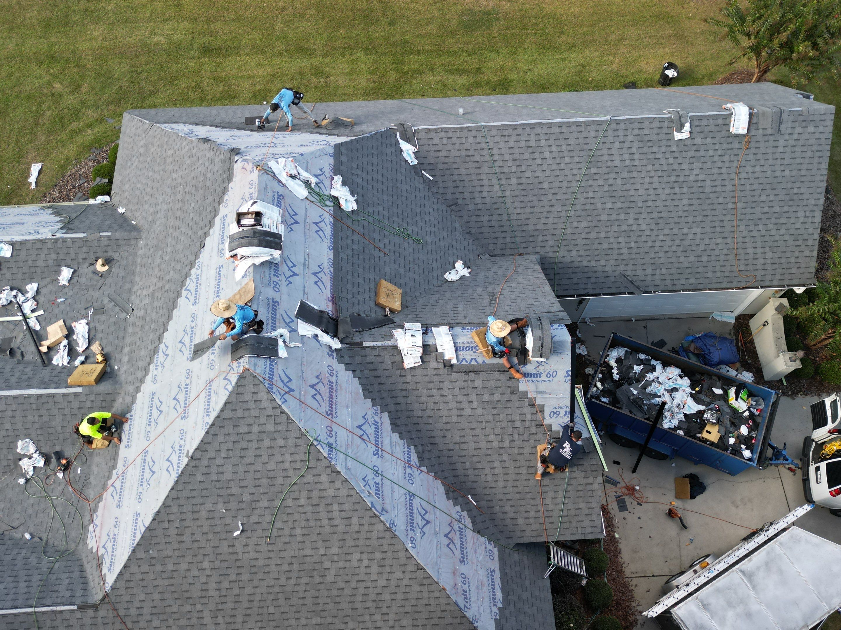 Residential Roofing Installation using Atlas Pinnacle Pristine Pewter by Talya Roofing