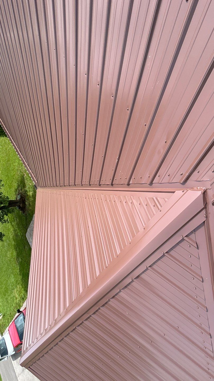 Residential Roofing Installation using Performance Panel Metal - Coca Brown by RoofX 
