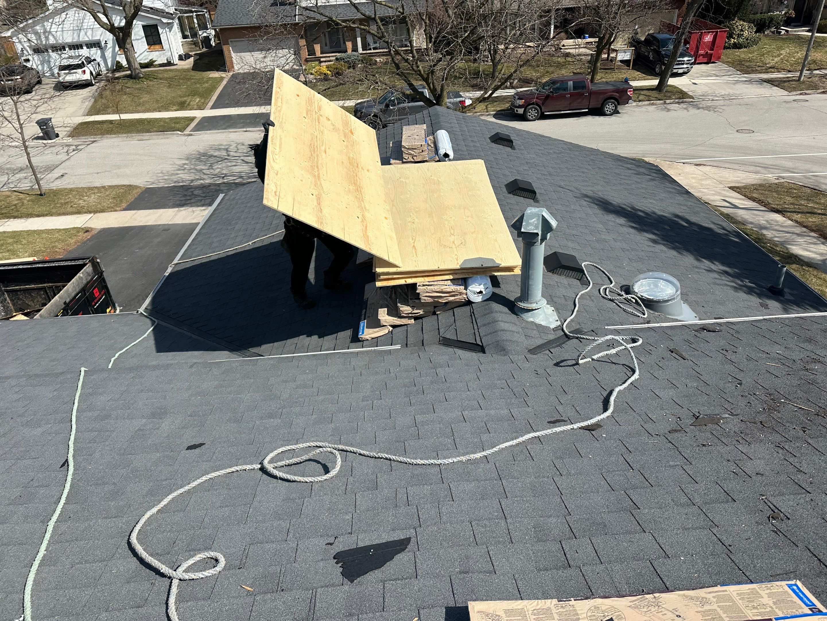Project in Burlington by The Roofing Crew