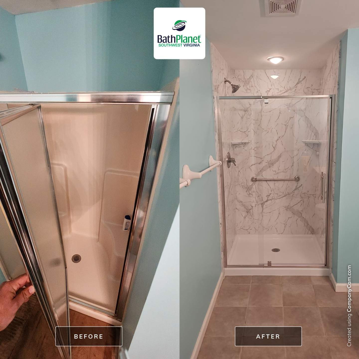 Shower Upgrade by BathPlanet SW Virginia