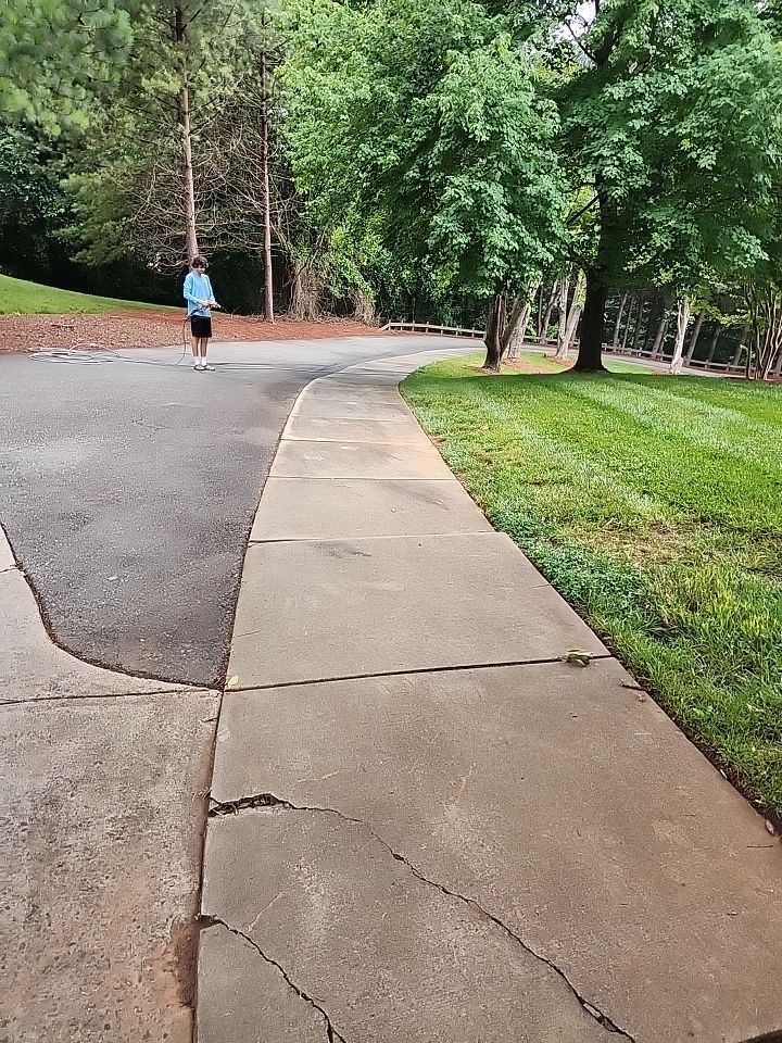 concrete Clean using cleaner by G&H Home Tech Pros LLC