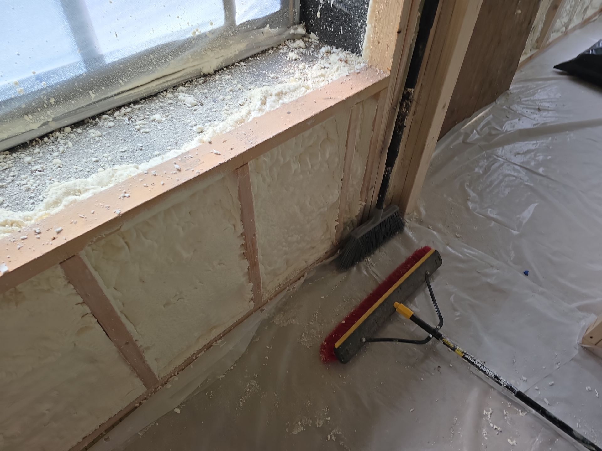Attic Insulation using Closed Cell Spray Foam by NYS Foam & Energy