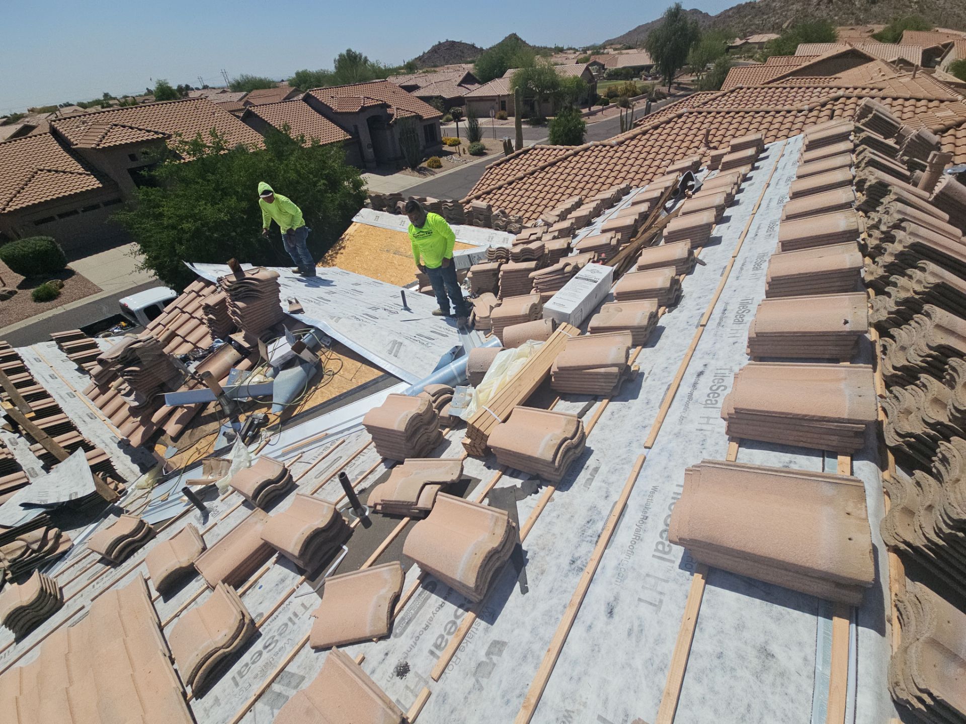 Concrete Tile Refelt by Weather-Tite Exteriors LLC