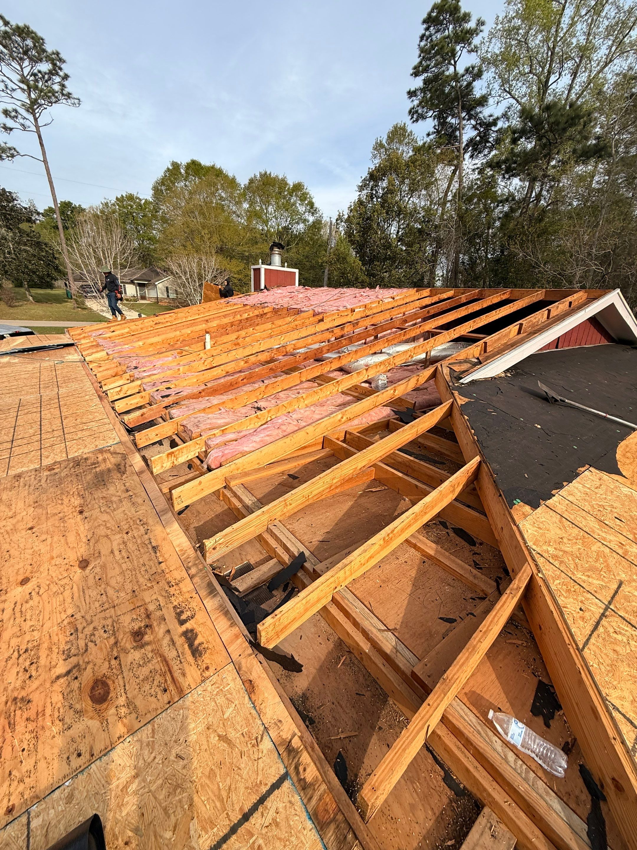 Full Asphalt Shingle Roof Replacement and Decking Repair in Carriere by Frontline Roofing