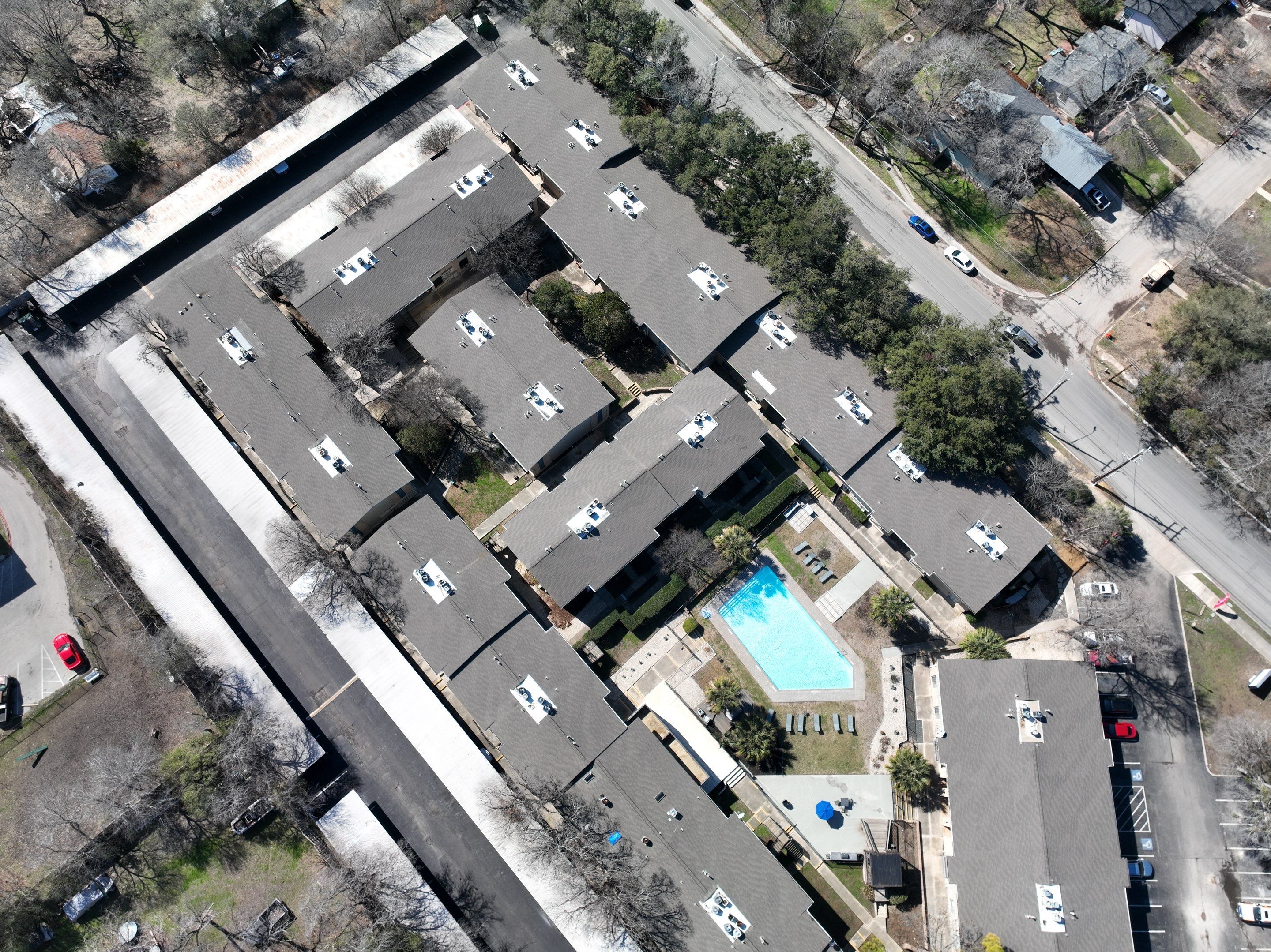 Commercial Roof Inspection using Drone Inspection by Premier Roofing and Contracting