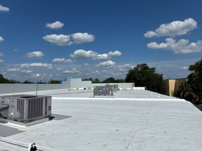 Orlando Commercial TPO Roof Replacement and HVAC Curb Flashing
