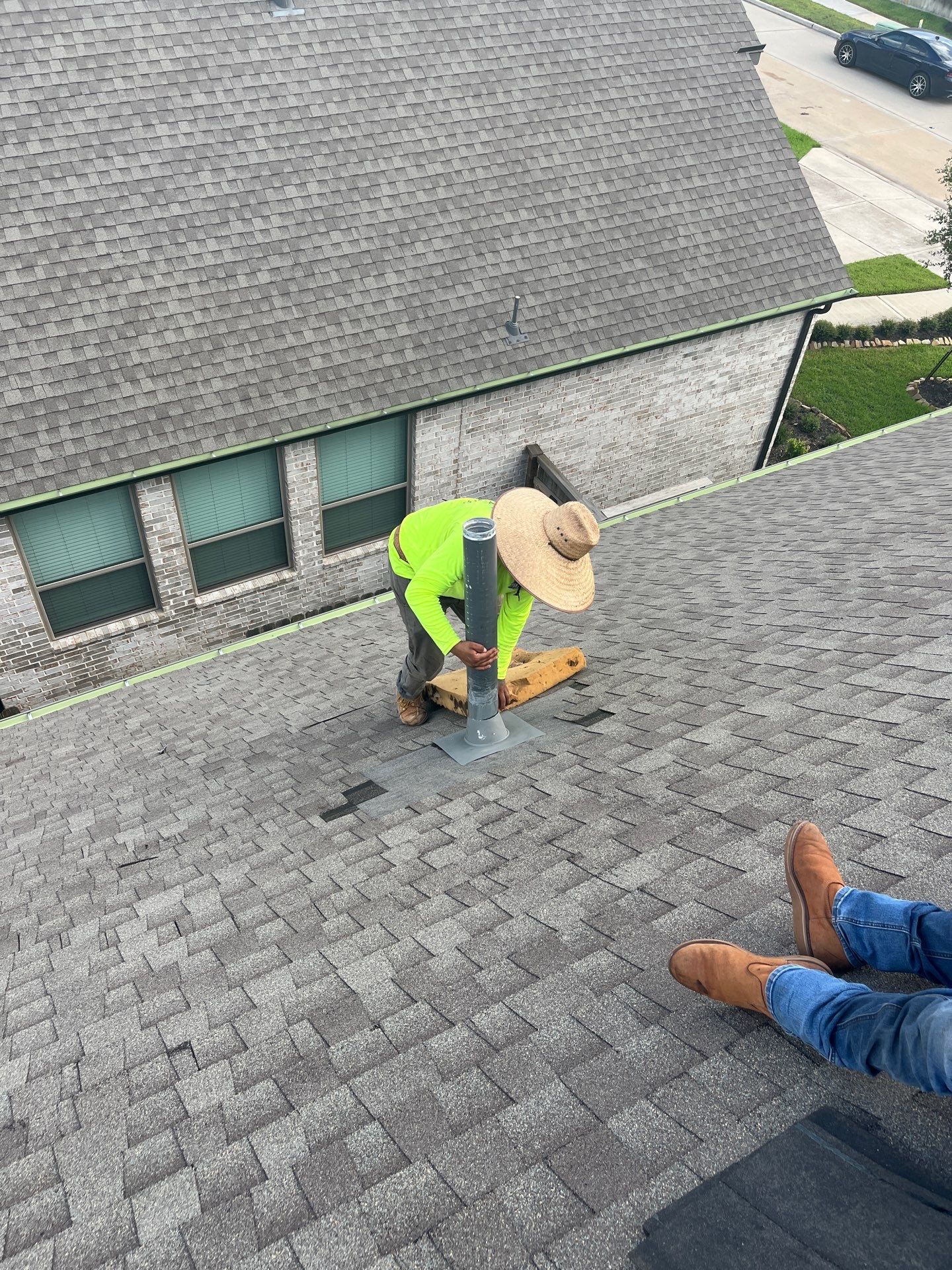 Hail Damage using Owen's Corning Duration (Lifetime) Shingles by Roof Repair Company