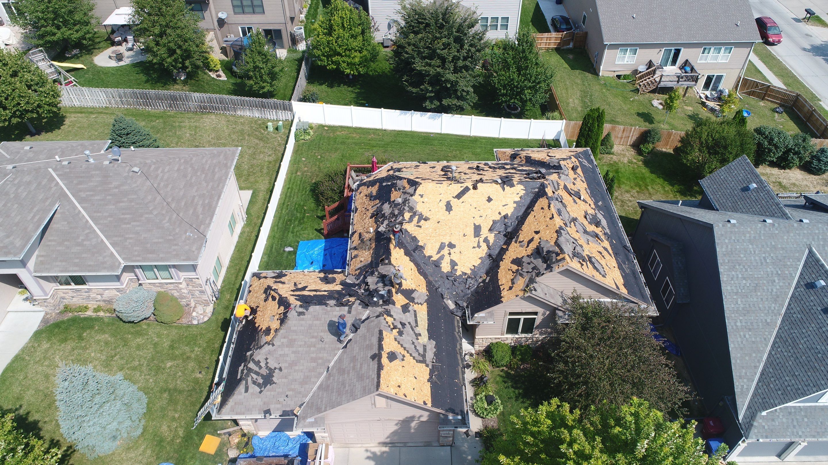 Residential Roofing Installation using Owens Corning Duration Driftwood by Lightning Exteriors