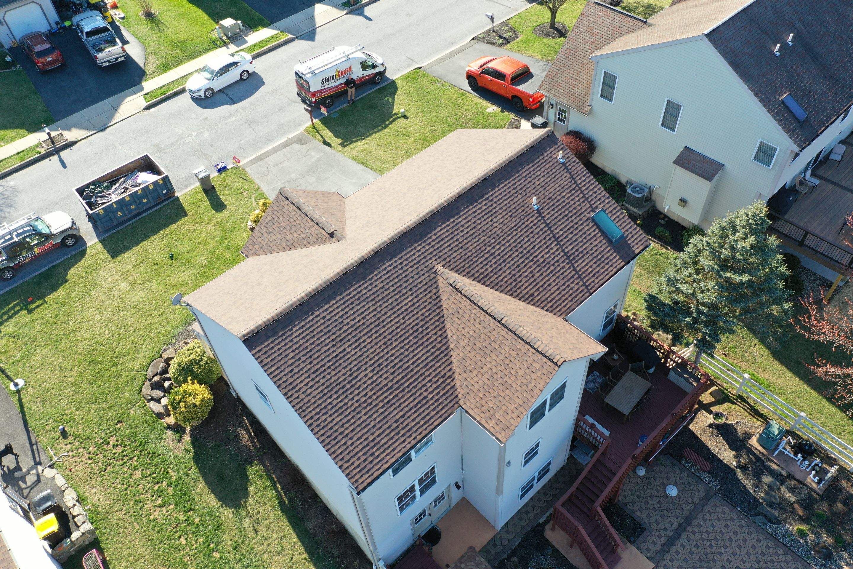 Roofing Installation using CertainTeed Landmark - Burnt Sienna by Storm Guard of Ches-Mont PA