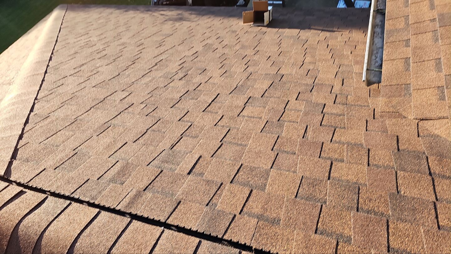 Atlas Pinnacle, Color, Burnt Hickory, Drip Edge, Color, Royal Brown by Eagle Eye Roofing