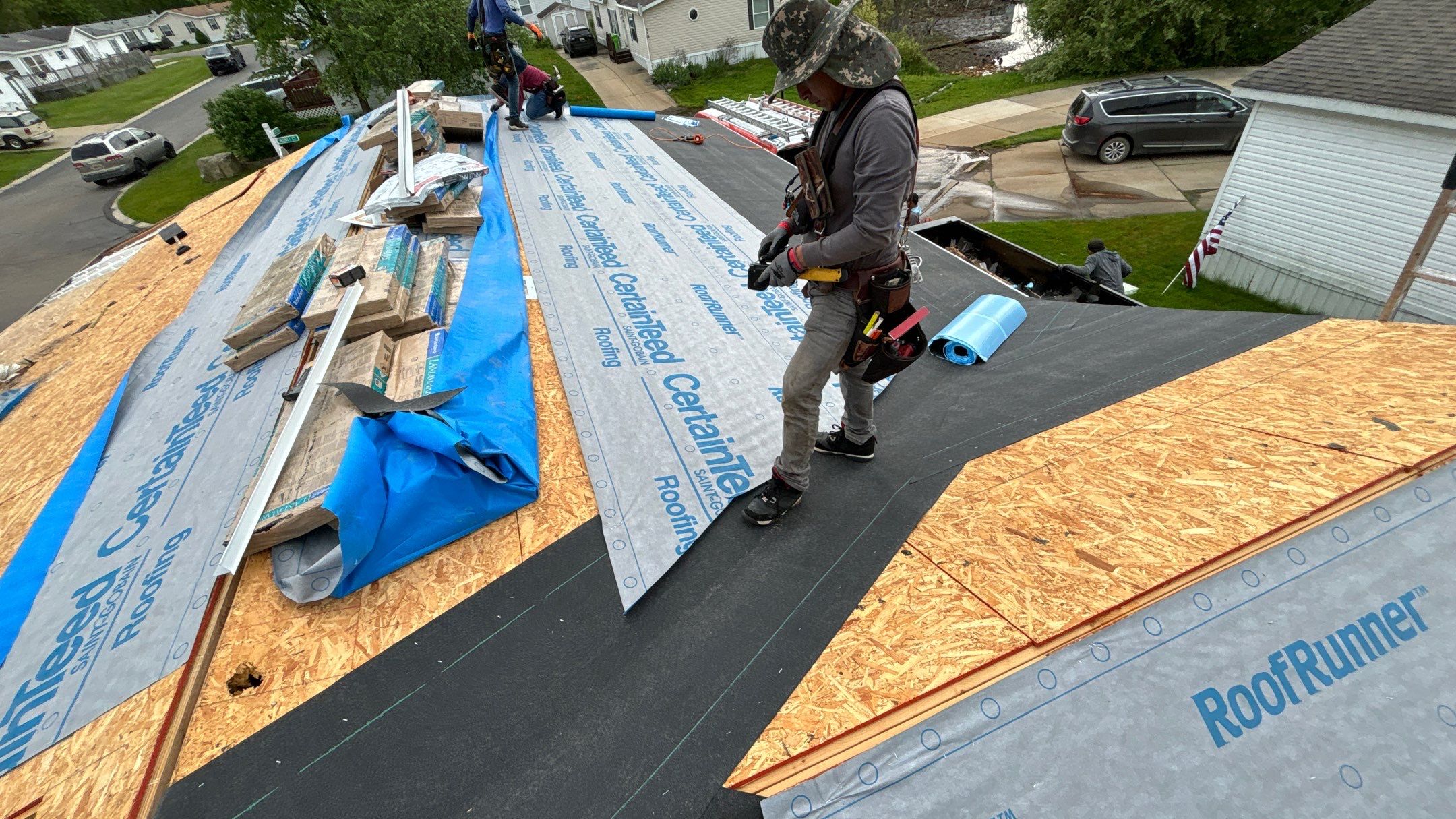Roof Replacement using CertainTeed Landmark by 180 Contractors
