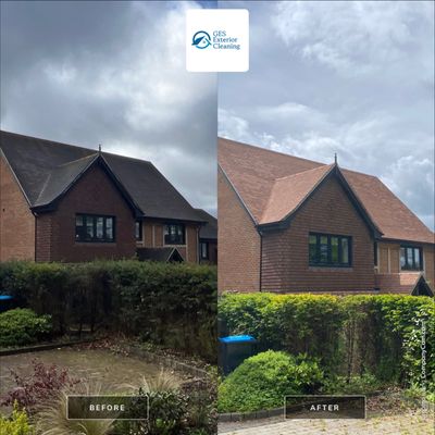 Roof Patio Driveway Clean using Honda 15lpm Low Pressure Washing Machine