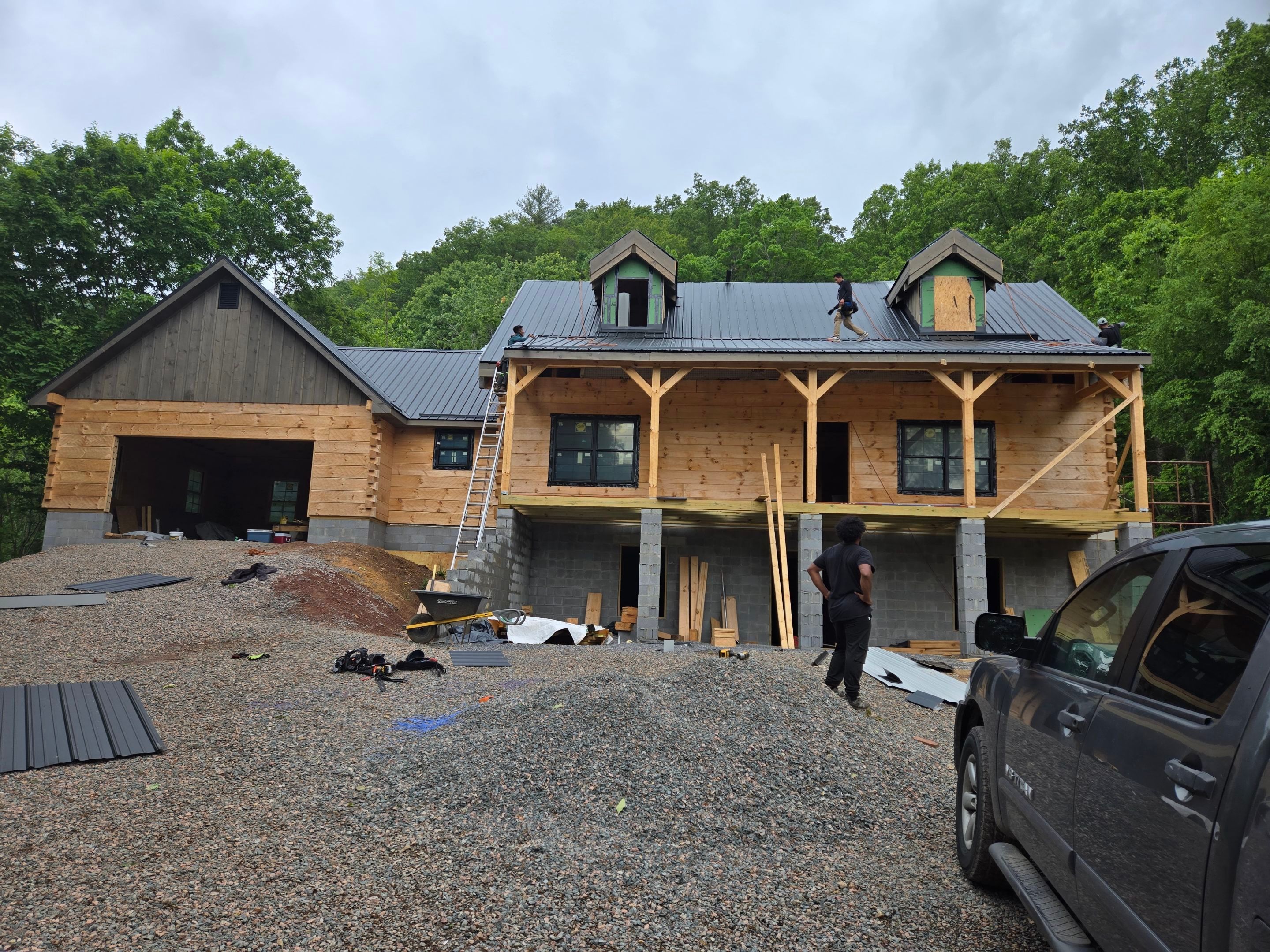 Textured Black AG Panel by Omnia Roofing